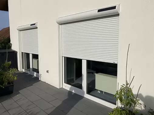 Solarrollladen weiß von Rosenkranz