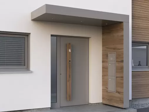 Vordach modern Kompotherm geschlossen