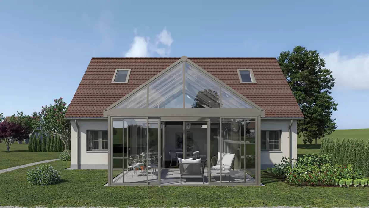 Sunparadise PRIME 2.0 – Flexibles Schrägdach-System für Terrassenüberdachungen