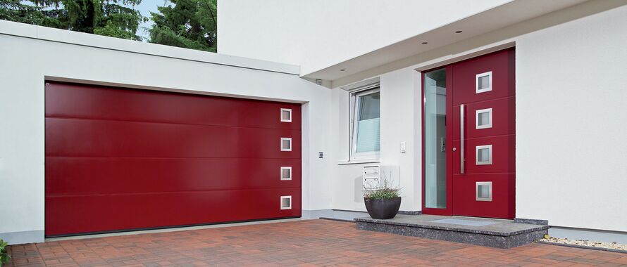 Garagentor Hoermann Rot